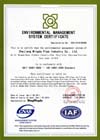 Сертификат ISO14001 на PPR TAUPLAST™