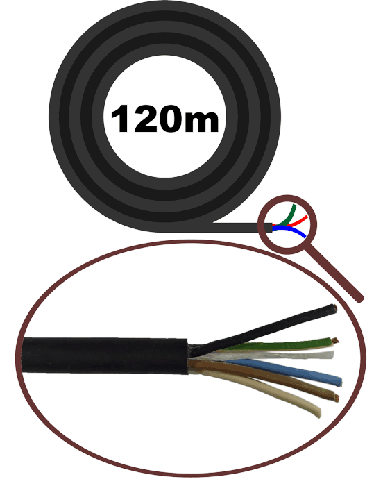 Гибкий хладостойкий 3х2,0+2x1,0/120м