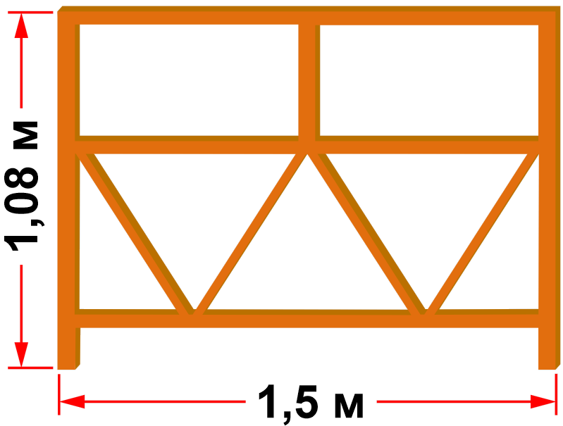 Балюстрада передняя 1.5м